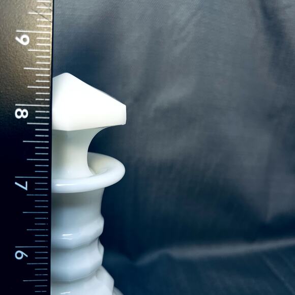 Vintage Cambridge Mount Vernon White Milk Glass Alcohol Decanter Bottle Decor - Picture 3 of 12